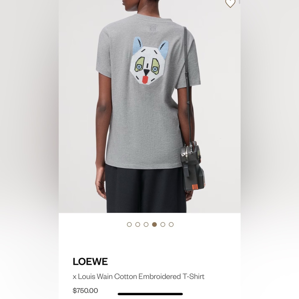 BNWT Loewe x Louis Wain embroidered cotton tshirt
